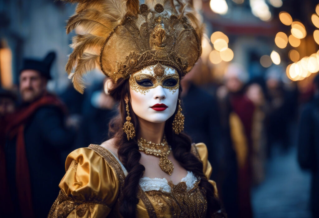 Carnaval Vénitien d’Annecy 2026 dans la vieille ville avec costumes et masques élégants