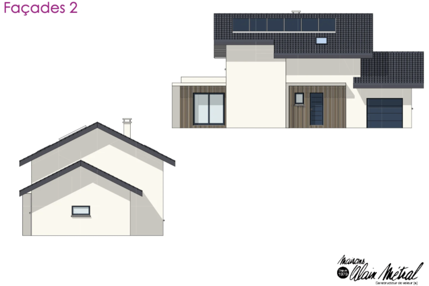 Projet de maison contemporaine à construire à Saint-Jorioz proche du lac d’Annecy