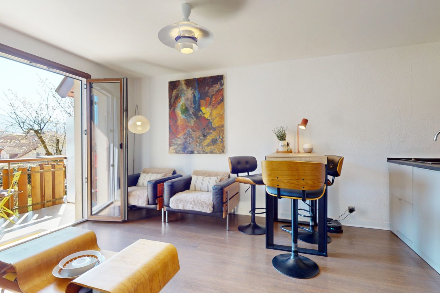 T2 sévrier vue balcon place de parking (3)