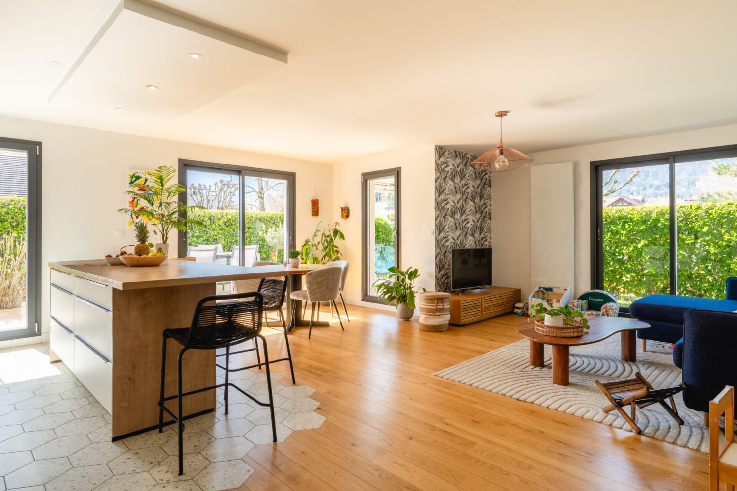 T4 st-jorioz centre ville terrasse jardin garage cave lumineux (2)